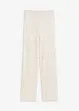 Slip-on broek met met gebreid ajour-patroon, bonprix