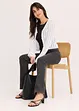 Kort vest in gehaakte look, bonprix