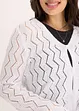 Kort vest in gehaakte look, bonprix