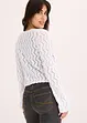 Kort vest in gehaakte look, bonprix
