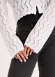 Kort vest in gehaakte look, bonprix
