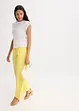 Gebreide top in gehaakte look met kant, bonprix