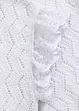 Gebreide top in gehaakte look met kant, bonprix