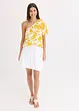One-shoulder blouse van gestructureerde viscose, bonprix