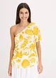 One-shoulder blouse van gestructureerde viscose, bonprix