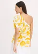 One-shoulder blouse van gestructureerde viscose, bonprix