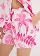 Korte short met print van gestructureerde viscose, bonprix