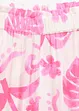 Wijde broek met print van gestructureerde viscose, bonprix