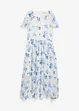 Chiffon jurk van gestructureerde crinkle, bonprix