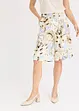 Bermuda met viscose en bandplooien, bonprix