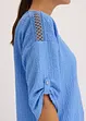 Tuniek met structuur en kanten band, bonprix