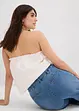 Wijde jeans, high waist, cropped, bonprix