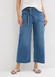 Wijde jeans, high waist, cropped, bonprix
