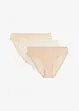 High leg maxislip (set van 3) met gerecyclede kant, bonprix