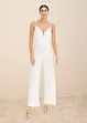 Jumpsuit met kant en spaghettibandjes, bonprix
