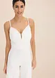 Jumpsuit met kant en spaghettibandjes, bonprix