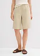 Bermuda met linnen en high waist comfortband, bonprix