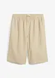Bermuda met linnen en high waist comfortband, bonprix