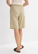 Bermuda met linnen en high waist comfortband, bonprix