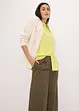 Blouse met borstzak en korte mouwen, bonprix