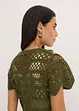 Cropped crochet vest, bonprix