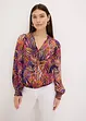 Gedessineerde blouse van chiffon, bonprix