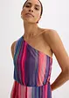 One shoulder jurk van softe mesh, bonprix