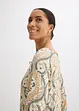Gedessineerde kaftan jurk van vloeiende viscose, bonprix