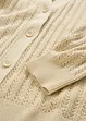 Ajour-vest met linnen, bonprix