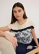Shirt met een rand van kant en een paisley motief, bonprix
