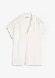 Poloshirt van viscose met kanten inzetstuk, bonprix