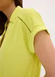 Poloshirt van viscose met kanten inzetstuk, bonprix