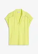 Poloshirt van viscose met kanten inzetstuk, bonprix