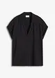Poloshirt van viscose met kanten inzetstuk, bonprix