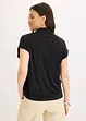 Poloshirt van viscose met kanten inzetstuk, bonprix