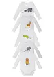 Baby rompertje met lange mouwen (set van 5) van biologisch katoen, bonprix