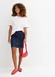 Spijkerrok mid waist, low stretch, bonprix