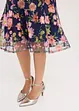 Midi jurk met bloemenborduursel, bonprix
