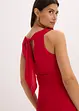 Chiffon jurk met plissé rok en accessoire gesp, bonprix