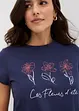 Basic T-shirt met print (set van 2), bonprix