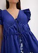 Blouse met strikkoordjes van puur katoen, bonprix
