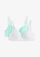 Push up bh zonder beugels met katoen (set van 2), bonprix