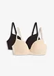 Push up bh zonder beugels met katoen (set van 2), bonprix