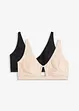 Bralette van katoen (set van 2), bonprix