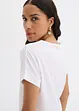 T-shirt met een knoopdetail, bonprix