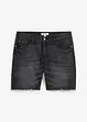 Jeans short met open boorden, relaxed fit, bonprix
