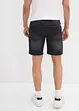 Jeans short met open boorden, relaxed fit, bonprix