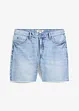 Lange jeans short met open zoom, relaxed fit, bonprix