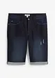 Stretch jeans bermuda met omgeslagen zoom, regular fit, bonprix
