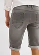 Stretch jeans bermuda met omgeslagen zoom, regular fit, bonprix